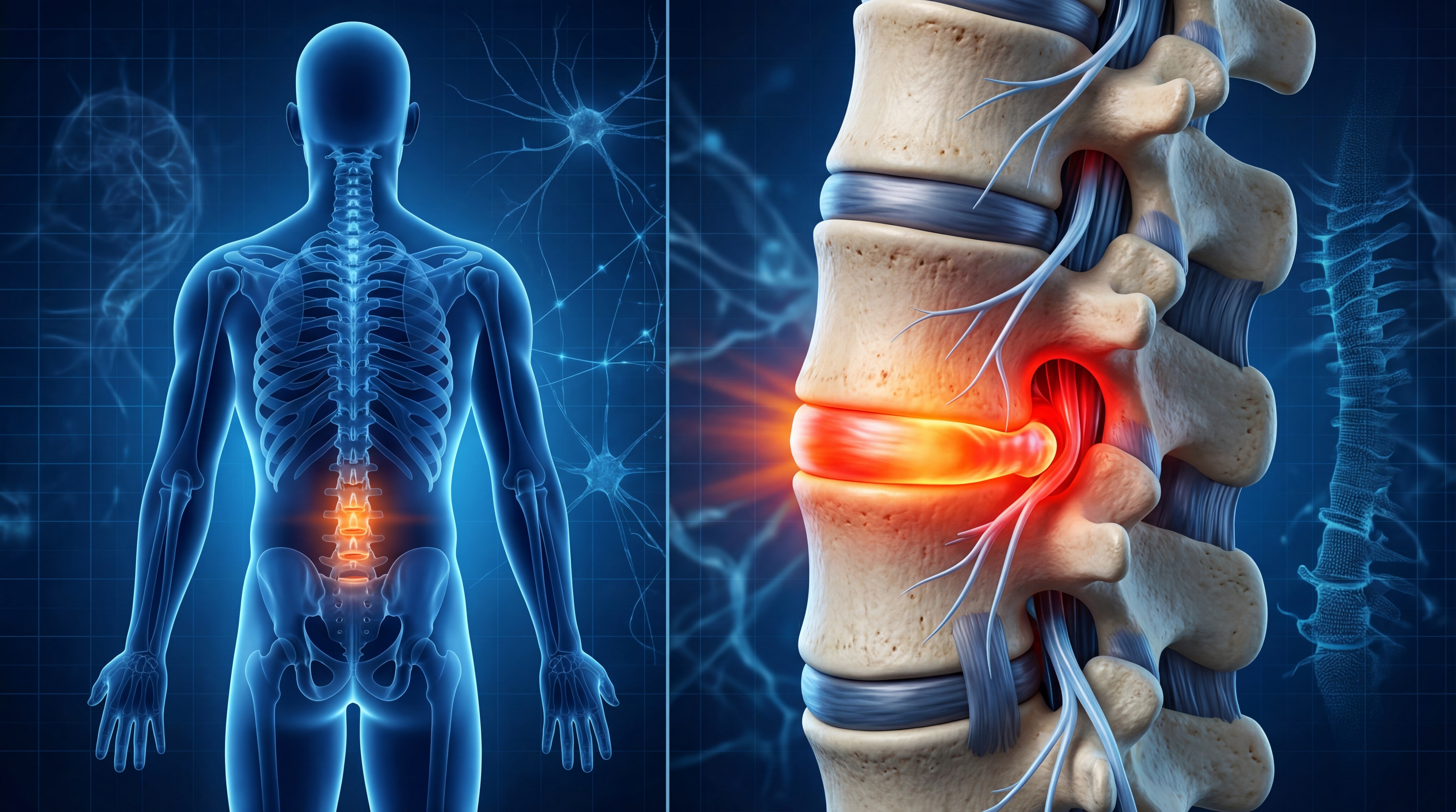 Diagram of herniated spinal disc — disc herniation treatment Pittsburgh PA